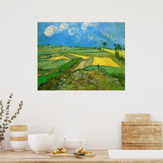 Wheat Fields at Auvers Under Clouded Sky, Vincent ポスター (キッチン)