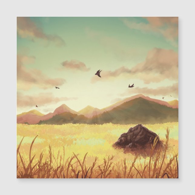 Wheat fields at sunrise (正面)