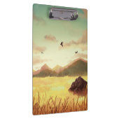 Wheat fields at sunrise クリップボード (右)