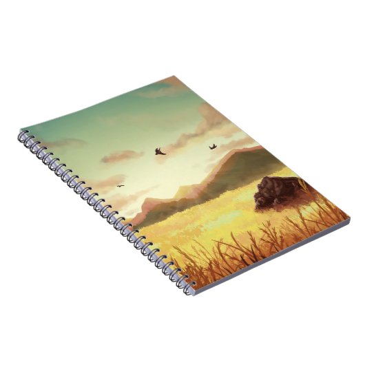 Wheat fields at sunrise ノートブック (右側)