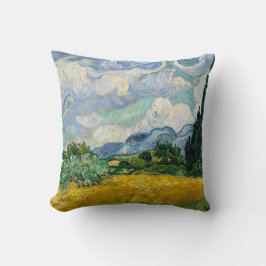 Wheat Fields Painting Van Gough Pillow クッション