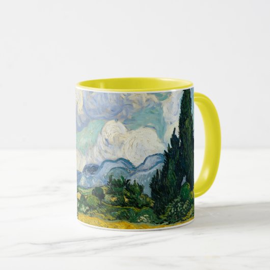 Wheat Fields Van Gogh Mug マグカップ (正面右)
