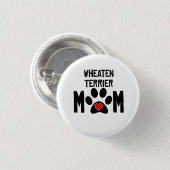 Wheatenテリアのお母さん 缶バッジ (正面&裏面)