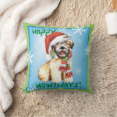 Wheaten幸せなHowlidays クッション (ブランケット)