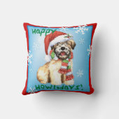 Wheaten幸せなHowlidays クッション (裏面)