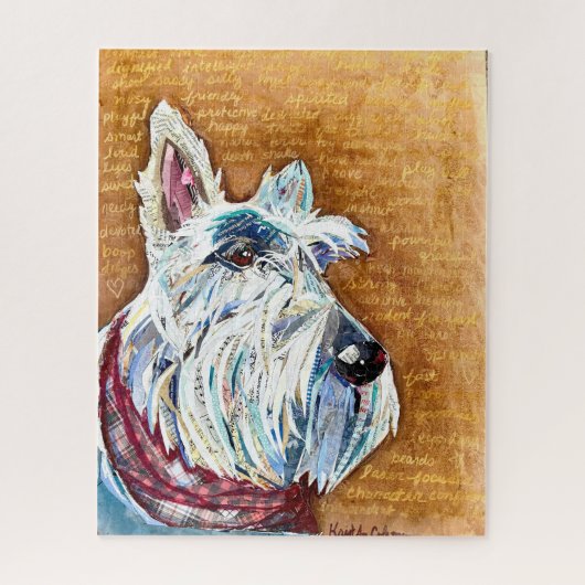 Wheaten Scottie Puzzle ジグソーパズル (縦)