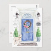 Wheaten Terier引っ越し案内はがき ポストカード (正面/裏面)