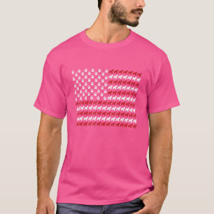 Wheaten Terrier 4th Of July Dog Paw Print Tシャツ