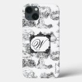 WHEATEN Terrier Black Toile w/Monogram Case-Mate iPhoneケース (裏面)