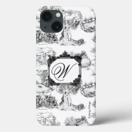 WHEATEN Terrier Black Toile w/Monogram iPhone 13ケース