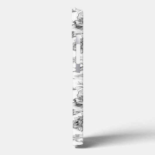 WHEATEN Terrier Black Toile w/Monogram Case-Mate iPhoneケース (裏面 / 左)