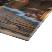 Wheaten Terrier Dogs Christmas Snow Holiday カッティングボード (角)