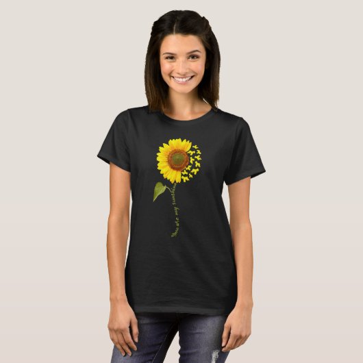 Wheaten Terrier Sunflower Tシャツ (正面フル)
