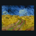 Wheatfield With Crows Painting Vincent Van Gogh ポスター<br><div class="desc">Wheatfield With Crows Painting Vincent Van Gogh</div>