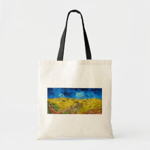 Wheatfield with Crows, Van Gogh トートバッグ