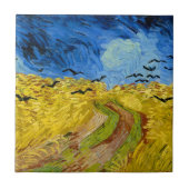 Wheatfield with crows - Vincent Van Gogh (1890) タイル (正面)