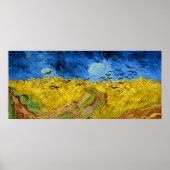 Wheatfield with crows - Vincent Van Gogh (1890) ポスター (正面)