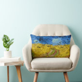 Wheatfield with crows - Vincent Van Gogh (1890) ランバークッション (椅子)