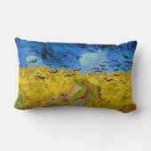 Wheatfield with crows - Vincent Van Gogh (1890) ランバークッション (裏面)