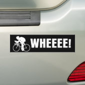 WHEEEの自転車 バンパーステッカー (車上)