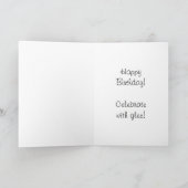 Wheee!  かわいく黒いペンギンとのハッピーバースデー カード (内部)