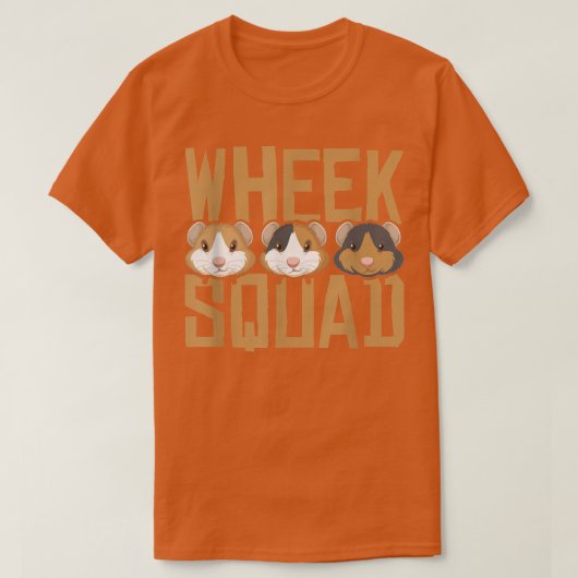 Wheek Squad Guinea Pig Guinea Lover Tシャツ (デザイン正面)