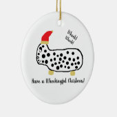 Wheekingfulのクリスマスを持って下さい セラミックオーナメント (右)