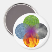 Wheel of Being – 白 マグネット (正面/裏面)