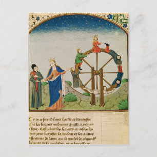 Wheel of FortuneとのBoethius ポストカード