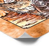 Wheel of Fortuneタロットカードポスター ポスター (角)