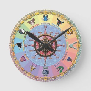 Wheel of Fortune ラウンド壁時計
