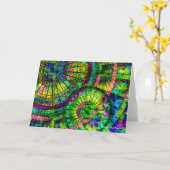 "Wheel of Fortune"挨拶状 カード (黄色い花)