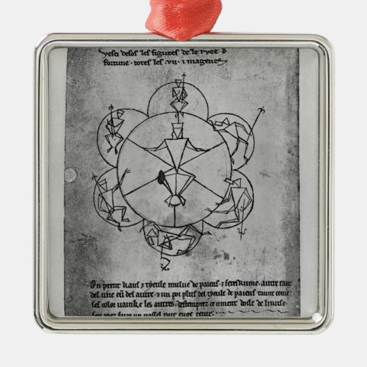 Wheel of Fortune。 陶磁器のための方式 メタルオーナメント (正面)