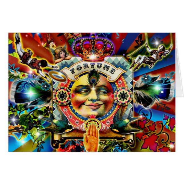 Wheel of Fortune Greeting Card (正面横)