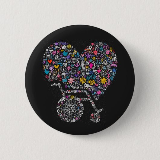 Wheel of Many Lives 缶バッジ (正面)