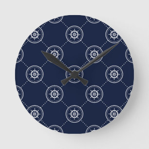 Wheel Pattern大尉の ラウンド壁時計