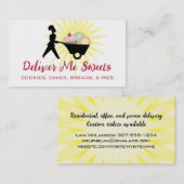 wheelbarrow woman baker giant sweets business c... 名刺 (正面/裏面)