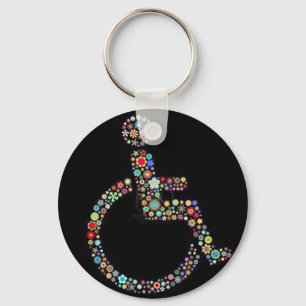 wheelchair_funky_zazzle.jpeg キーホルダー