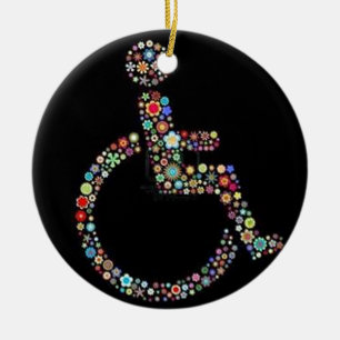 wheelchair_funky_zazzle.jpeg セラミックオーナメント