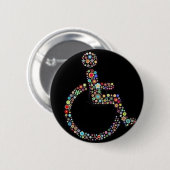 wheelchair_funky_zazzle.jpeg 缶バッジ (正面&裏面)
