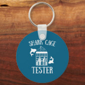 Wheelchair Handicap Humor Handicapped Shark Cage T キーホルダー (正面)