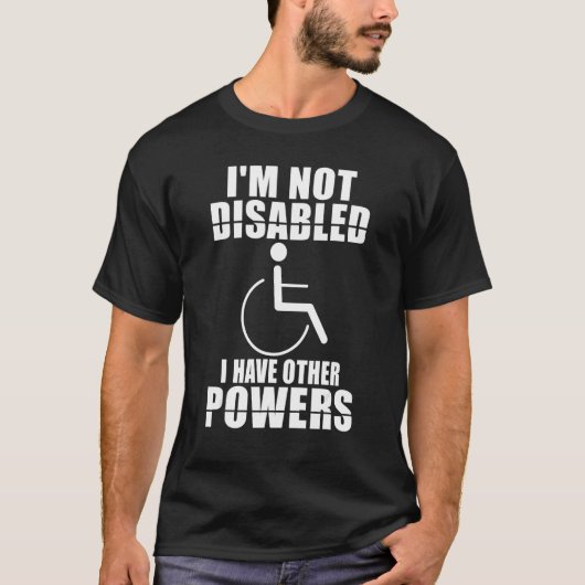 Wheelchair Leg Injury Disability Disabled Handicap Tシャツ (正面)