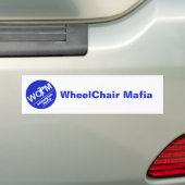 WheelChair Mafia bumper sticker バンパーステッカー (車上)
