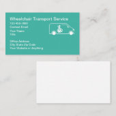 Wheelchair Medical Transport Business Cards 名刺 (正面/裏面)