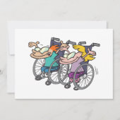 Wheelchair Race Fun Adaptive Sports Characters 招待状 (正面)