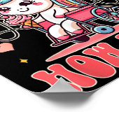 Wheelchair Unicorn Eating Ice Cream This Is How Th ポスター (角)