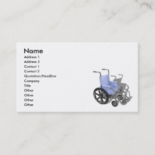 WheelchairBlueSeat073110の名前、住所1、住所… 名刺
