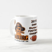 WHEELERSBURGの勝利州のフットボールの王冠2017年- コーヒーマグカップ (正面左)