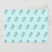 Wheelie Cool! Cute Skateboard Classroom Valentine シーズンポストカード (裏面)