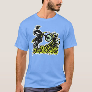 Wheelie Motocross Dirt Bike Rider Supermoto Enduro Tシャツ